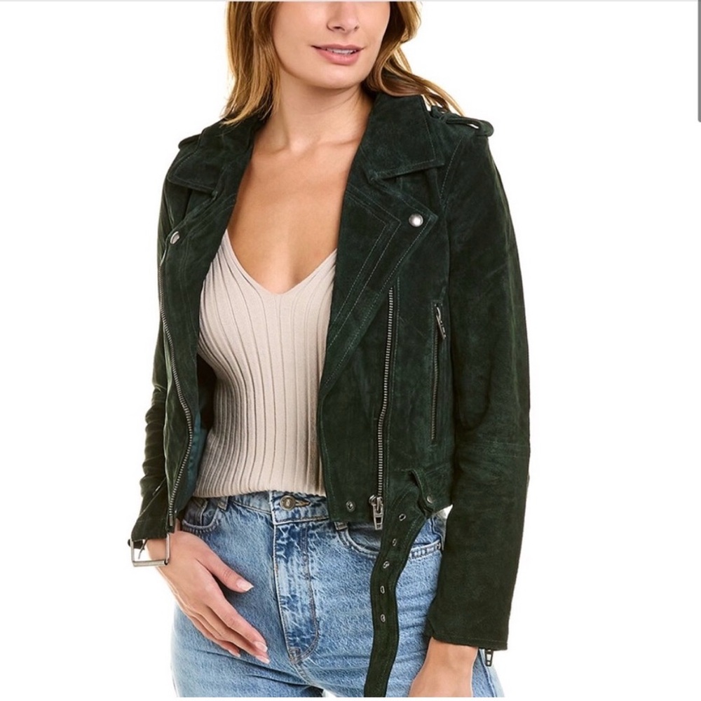 BLANKNYC suede moto jacket